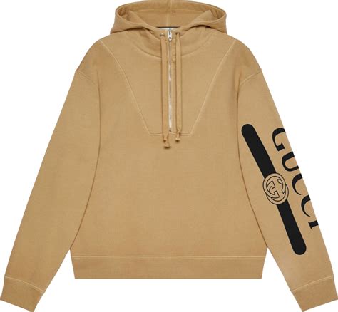 beige gucci hoodie